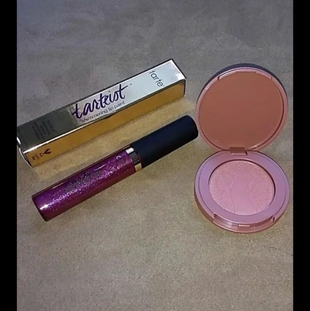 Tarte Shimmery Lipstick and Blush